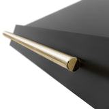ZLINE 36" Autograph Black Stainless Wall Range Hood, Bronze, BS655Z-36-CB