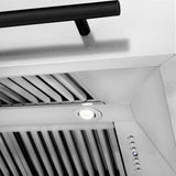 ZLINE 36" Autograph Edition DuraSnow Wall Range Hood 8654SNZ-36-MB