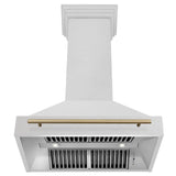ZLINE 36" Autograph Edition Fingerprint Resistant Stainless Steel Range Hood 8654SNZ-36-CB