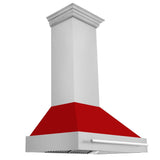 ZLINE 36" Autograph Stainless Red Matt Wall Range Hood 8654STX-RM-36