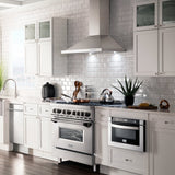 ZLINE 36" Bundle Range RA36 & Wall Range Hood KB-36, 2KP-RARH36