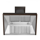 ZLINE 36" Designer Series Oil-Rubbed Bronze Wall Range Hood, 8632B-36