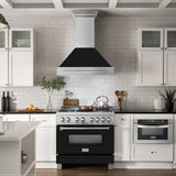 ZLINE 36" DuraSnow® Stainless Steel Range Hood 8654SNX-BLM-36
