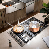 ZLINE 36" Gas Cooktop with 6 Gas Brass Burners RC-BR-36