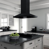 ZLINE 36" Porcelain Rangetop in Black Stainless with 6 Gas Burners, RTB-36