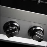 ZLINE 36" Porcelain Rangetop in Black Stainless with 6 Gas Burners, RTB-36