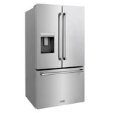 ZLINE 36" Refrigerator, Water, Ice Dispenser, Fingerprint Resistant, RSM-W-36