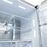 ZLINE 36" Refrigerator, Water, Ice Dispenser, Fingerprint Resistant, RSMZ-W-36-CB