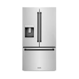 ZLINE 36" Refrigerator, Water, Ice Dispenser, Fingerprint Resistant, RSMZ-W-36-MB