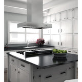 ZLINE 36" Remote Blower Stainless Island Range Hood, KECOMi-RS-36-400