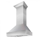 ZLINE 36" Snow Finish Stainless Range Hood with Snow Finish Shell, 8654SN-36