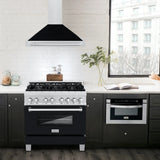 ZLINE 36" Stainless Range Hood Shell, Stainless Handle KB4SNX-BLM-36