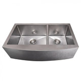 ZLINE 36" Undermount Double Bowl Sink DuraSnow Stainless Steel, SA60D-36S
