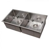 ZLINE 36" Undermount Double Bowl Sink Stainless Steel, SR50D-36S