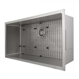 ZLINE 36" Undermount Single Bowl Sink in Stainless Steel, SRS-36