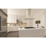ZLINE 36" Wooden Island Range Hood in Cottage White, KBiTT-36