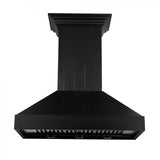 ZLINE 36" Wooden Wall Range Hood in Black, KPCC-36