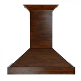 ZLINE 36" Wooden Wall Range Hood in Walnut, KBRR-36