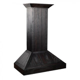 ZLINE 36" Wooden Wall Range Hood, Rustic Dark, KPDD-36