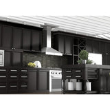 ZLINE 42" Stainless Steel Wall Range Hood, Crown Molding, KL3CRN-42