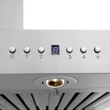 ZLINE 42" Wall Range Hood, Built-in CrownSound® Bluetooth Speakers, KECRN-BT-42