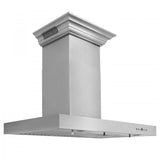 ZLINE 42" Wall Range Hood, Built-in CrownSound® Bluetooth Speakers, KECRN-BT-42