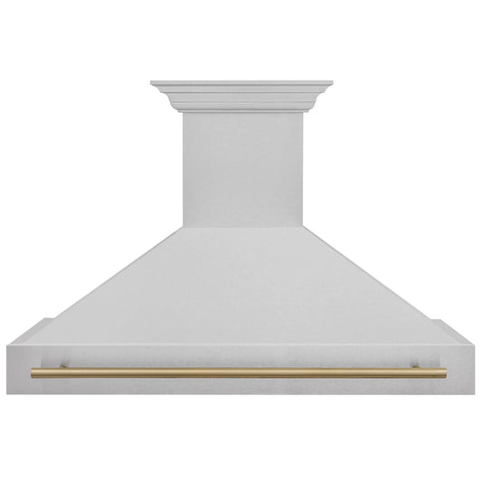 ZLINE 48" Autograph DuraSnow Stainless Steel Range Hood 8654SNZ-48-CB