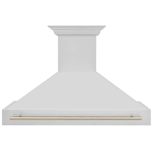 ZLINE 48" Autograph Stainless Wall Range Hood, 8654STZ-48-G
