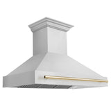 ZLINE 48" Autograph Stainless Wall Range Hood, 8654STZ-48-G
