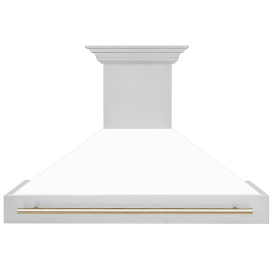 ZLINE 48" Autograph Stainless Wall Range Hood, 8654STZ-WM48-G