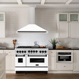 ZLINE 48" Autograph Stainless Wall Range Hood KB4STZ-WM48-MB