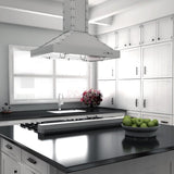 ZLINE 48 in. Porcelain Rangetop in Snow Stainless, 7 Gas Burners, RTS-48