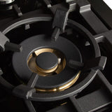 ZLINE 48" Rangetop, Black Stainless, Brass Burners, RTB-BR-48