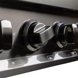 ZLINE 48" Rangetop, Black Stainless, Brass Burners, RTB-BR-48