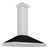 ZLINE 48" Stainless Steel Range Hood with Shell and Stainless Steel Handle KB4STX-BLM-48