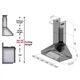ZLINE 48" Stainless Steel Wall Range Hood 597-48