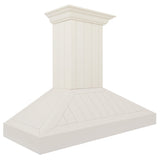 ZLINE 48" Wooden Wall Mount Range Hood in Cottage White, KPTT-48