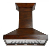 ZLINE 48" Wooden Wall Range Hood in Walnut, KBRR-48