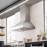 ZLINE 54" Professional Wall Range Hood, Built-in CrownSound® Bluetooth Speakers, 697CRN-BT-54