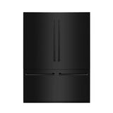ZLINE 60" 32.2 cu. ft. Built-In 4-Door French Door Refrigerator with Internal Water and Ice Dispenser in Black Stainless Steel RBIV-BS-60