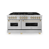 ZLINE 60" Autograph Edition, 7.4 cu. ft. Dual Fuel Range, RAZ-60-G
