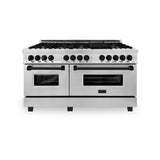 ZLINE 60" Autograph Edition, 7.4 cu. ft. Dual Fuel Range, RAZ-60-MB