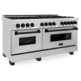 ZLINE 60" Autograph Edition, 7.4 cu. ft. Dual Fuel Range, RAZ-60-MB