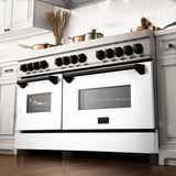ZLINE 60" Autograph Edition, 7.4 cu. ft. Dual Fuel Range, RAZ-WM-60-MB