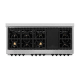 ZLINE 60" Autograph Edition Dual Fuel Range, DuraSnow, RASZ-SN-60-MB