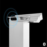 ZLINE 60" Professional Wall Range Hood, Built-in CrownSound Bluetooth Speakers, 697CRN-BT-60