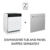 ZLINE Autograph 24" Dishwasher Black Stainless, DWVZ-BS-24-G