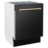 ZLINE Autograph 24" Dishwasher Black Stainless, DWVZ-BS-24-G