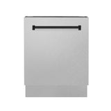 ZLINE Autograph 24" DuraSnow Dishwasher, Black Handle DWVZ-SN-24-MB