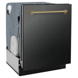 ZLINE Autograph Edition 24" Dishwasher Black Stainless, DWMTZ-BS-24-CB